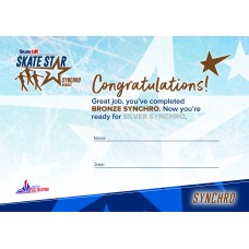 Skate UK Skate Stars Synchronized Certificate - Bronze